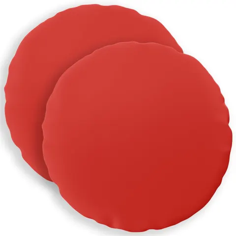 vidaXL Coussin 2 pc HEERLEN Rouge Ø 40 cm Polyester – image 2