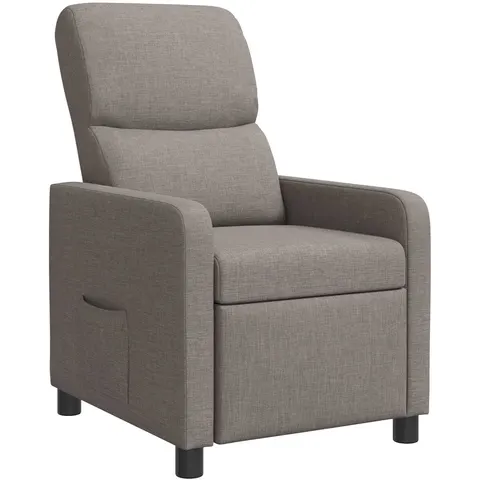 vidaXL Fauteuil inclinable Taupe Polyester – image 2