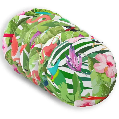 vidaXL Coussin 6 pc HEERLEN Multicolore Ø 50 cm Polyester – image 2