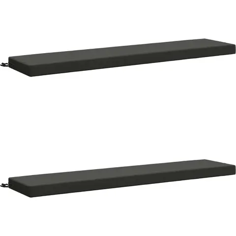 vidaXL Coussins de Banc SOEST 2 pc 100 % polyester Anthracite – 469346 – image 2