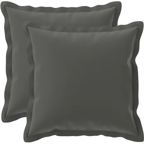 vidaXL Coussin avec oreiller HOUTEN 2 pc Anthracite Polyester – 772926 – image 2