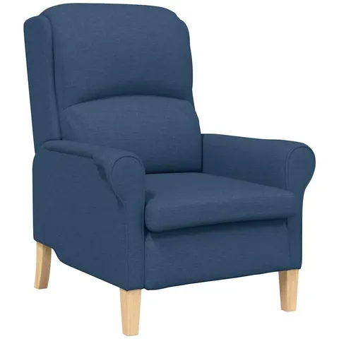 vidaXL fauteuil Bleu tissu – 290922 – image 2
