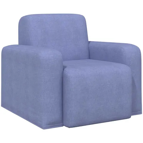 vidaXL Fauteuil Bleu denim Tissu – 522911 – image 2