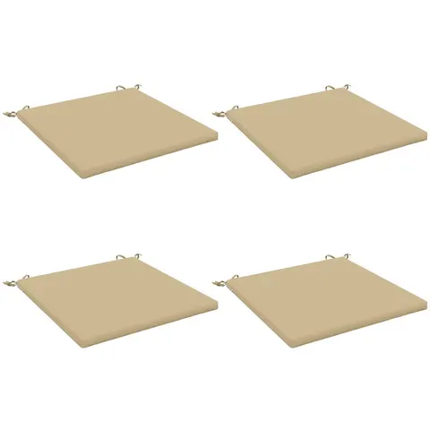 vidaXL Coussins de siège SOEST 4 pc 100 % polyester Beige – 416296 – image 2