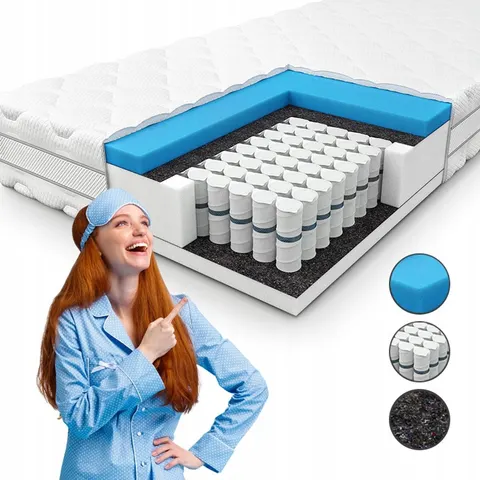 Comfy Support 100x200 cm pocketvering matras, medium hard – afbeelding 2