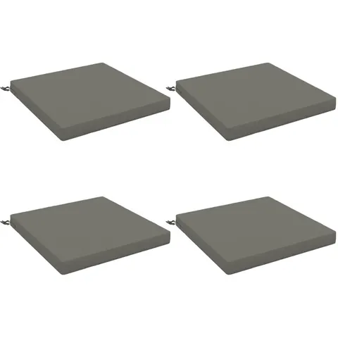 vidaXL Coussins de siège SOEST 4 pc 100 % polyester Gris – 417392 – image 3