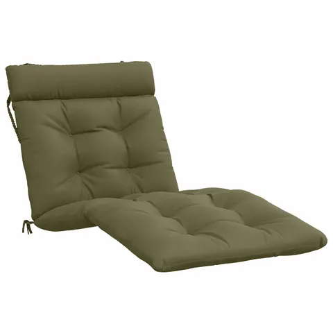 vidaXL Coussin de transat VIANEN 100 % polyester Vert olive – 507819 – image 2