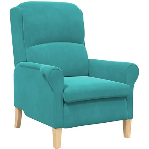 vidaXL fauteuil Turquoise Velours – image 2