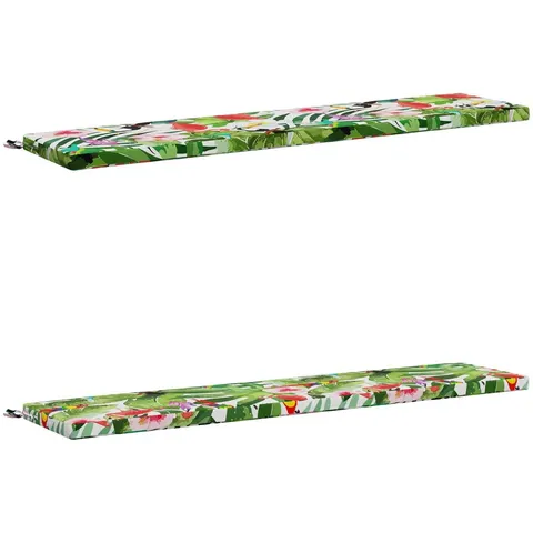 vidaXL Coussins de Banc SOEST 2 pc 100 % polyester Multicolore – 460183 – image 3
