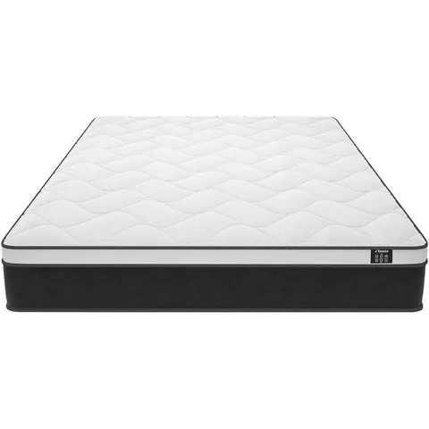 vente-unique.com Matelas classique polyester blanc 180 x 200 (super king size bed) Blanc 200x25x180cm – image 3