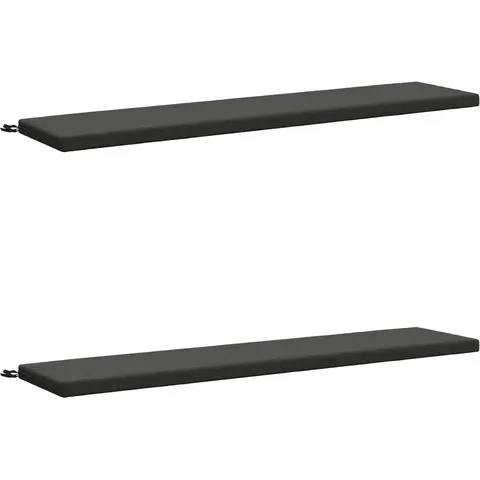 vidaXL Coussins de Banc SOEST 2 pc 100 % polyester Anthracite – 460060 – image 2