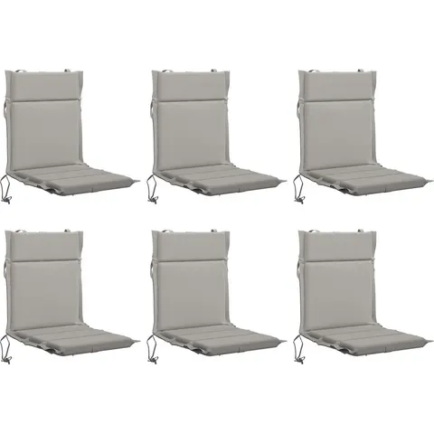 vidaXL Coussin de chaise à dossier bas GEMERT 6 pc 100 % polyester – 433439 – image 2