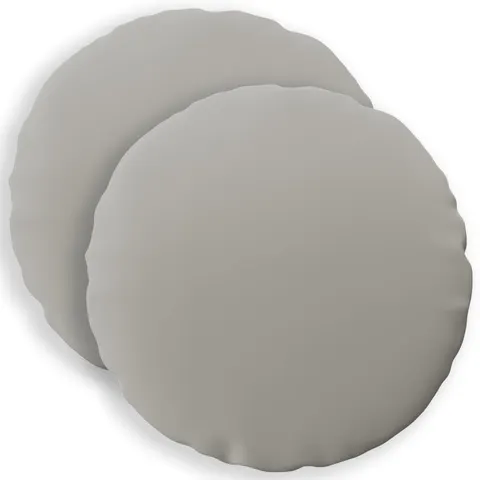 vidaXL Coussin 2 pc HEERLEN Gris Ø 30 cm Polyester – image 2
