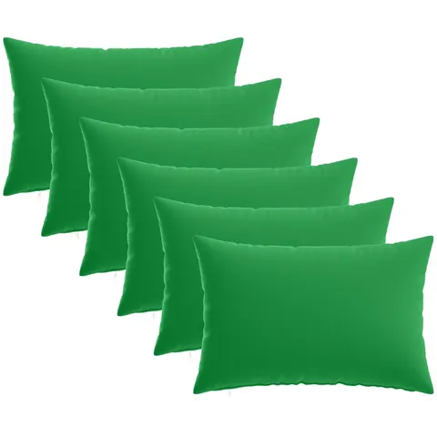 vidaXL Coussin 6 pc HEERLEN Vert 40 x 60 cm Polyester – image 2