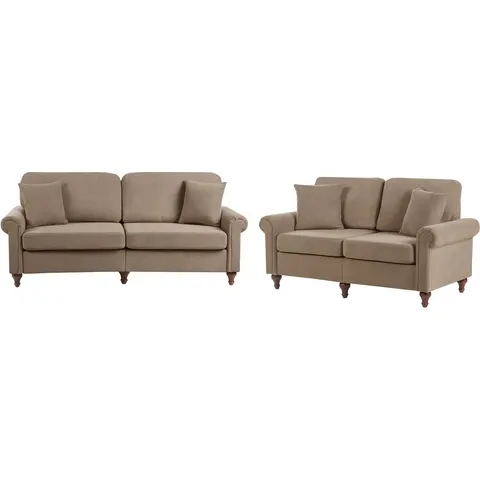 GINNERUP - Bankenset - Bruin - Polyester – afbeelding 2