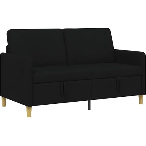 vidaXL Sofa avec rangement Noir 152 x 78 x 87 cm Polyester – image 2