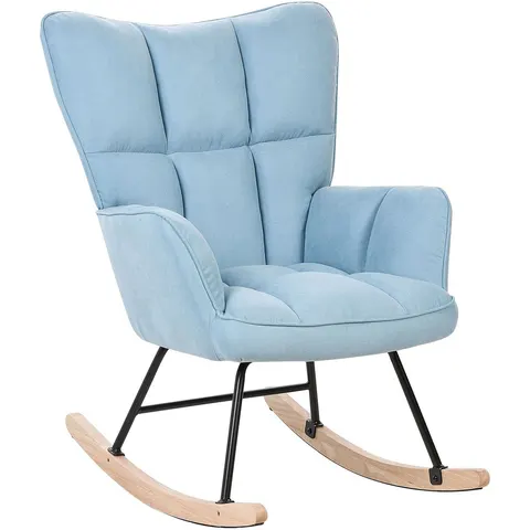 OULU - Schommelstoel - Lichtblauw - Polyester – afbeelding 2