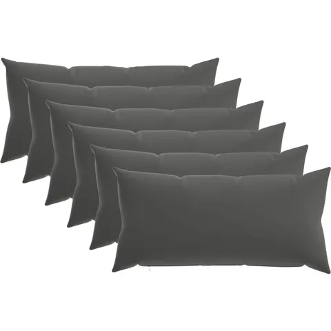 vidaXL Coussin 6 pc HEERLEN Anthracite 40 x 80 cm Polyester – image 2