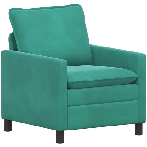 vidaXL Canapé Turquoise Velours – image 2