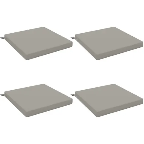 vidaXL Coussins de siège SOEST 4 pc 100 % polyester Gris – 417576 – image 3