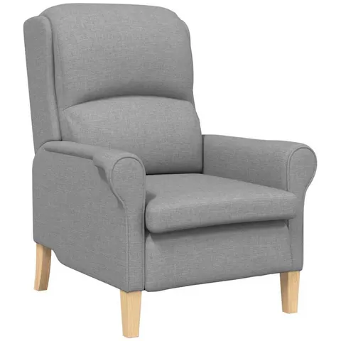 vidaXL fauteuil Gris clair tissu – 290854 – image 2
