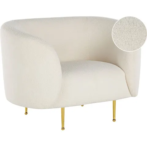 LOEN - Fauteuil - Wit - Polyester – afbeelding 2