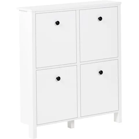 GIBSON - Schoenenkast 4 vakken - Wit - MDF – afbeelding 2