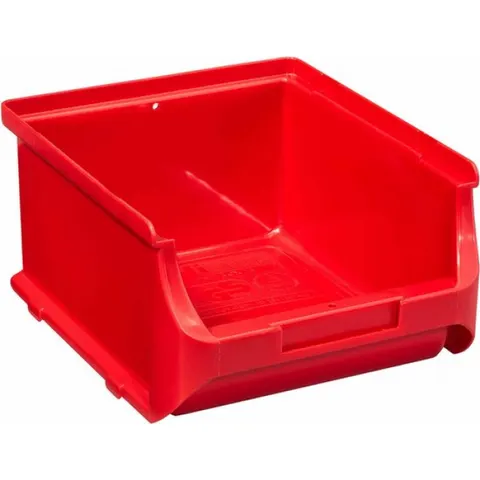 allit open fronted storage bin ProfiPlus Box 2B, gemaakt van PP, rood – afbeelding 2