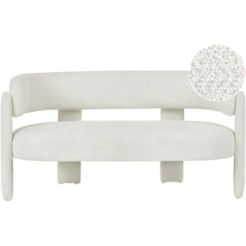 BUREA - Tweezitsbank - Gebroken wit - Chenille – afbeelding 2
