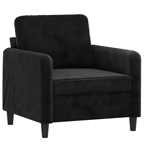 vidaXL Fauteuil Noir 60 cm Velours – 141537 – image 2