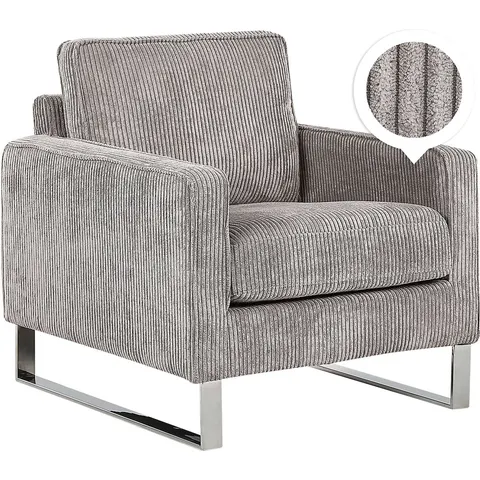 VIND - Fauteuil - Lichtgrijs - Corduroy – afbeelding 2