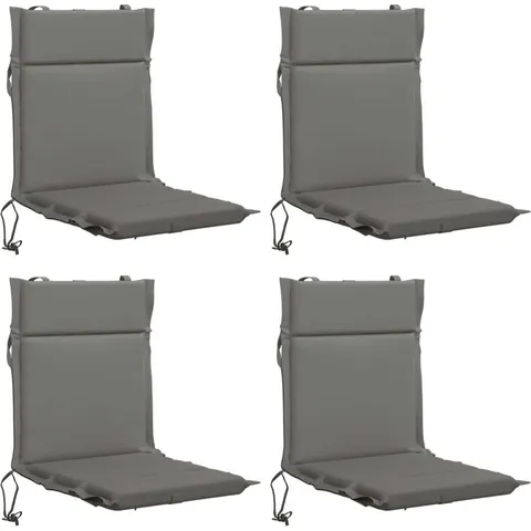vidaXL Coussin de chaise à dossier bas GEMERT 4 pc 100 % polyester – 433156 – image 2