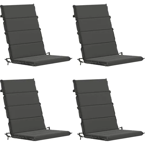 vidaXL Coussin de chaise à dossier haut GEMERT 4 pc 100 % polyester – 429159 – image 2