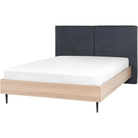 IZERNORE - Bed - Donkergrijs - 140 x 200 cm - Polyester – afbeelding 2
