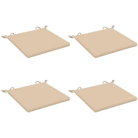 vidaXL Coussins de siège SOEST 4 pc 100 % polyester Crème – 411789 – image 3