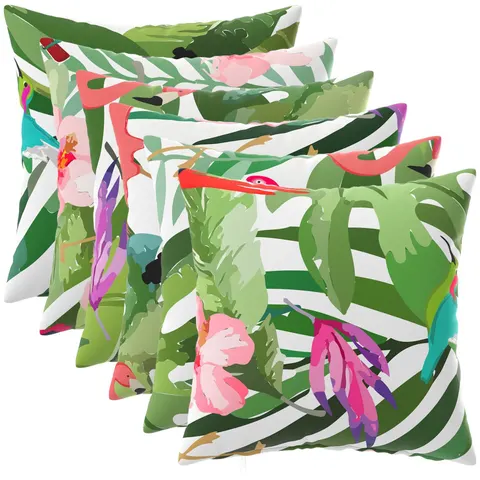 vidaXL Coussin 6 pc HEERLEN Multicolore 50 x 50 cm Polyester – image 2
