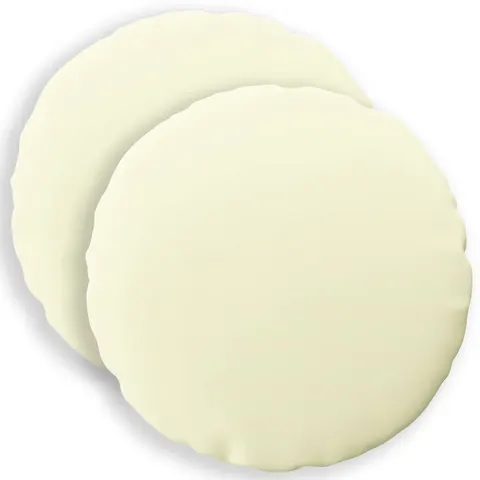 vidaXL Coussin 2 pc HEERLEN Crème Ø 30 cm Polyester – image 2