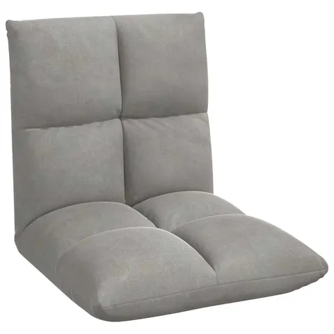 vidaXL Fauteuil de sol ajustable Gris clair metal frame – image 2