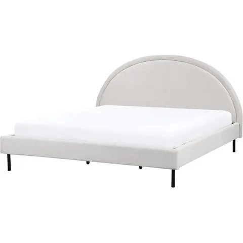 MARGUT - Bed - Lichtgrijs - 180 x 200 cm - Polyester – afbeelding 2