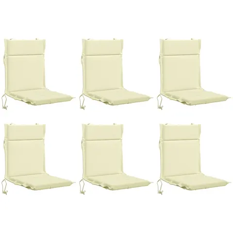 vidaXL Coussin de chaise à dossier bas GEMERT 6 pc 100 % polyester – 433378 – image 3