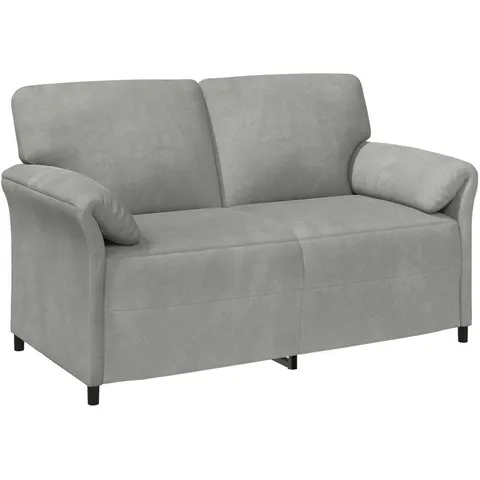 vidaXL Sofa 2 places Gris clair Velours – 788893 – image 2