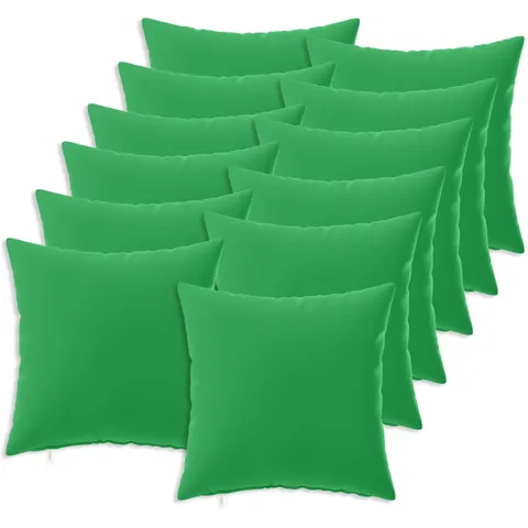 vidaXL Coussin 12 pc HEERLEN Vert 50 x 50 cm Polyester – image 2