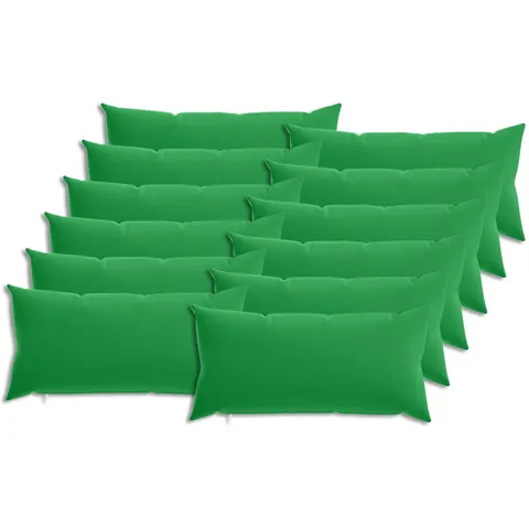 vidaXL Coussin 12 pc HEERLEN Vert 40 x 80 cm Polyester – image 2
