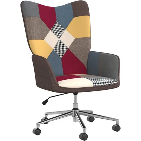 vidaXL Chaise de relaxation Patchwork Tissu – 425640 – image 3