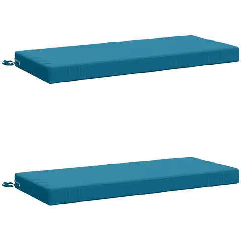 vidaXL Coussins de Banc SOEST 2 pc 100 % polyester Bleu clair – 470687 – image 3