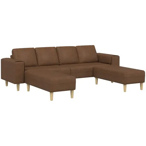 vidaXL Canapé de salon 3 pc Marron – image 3
