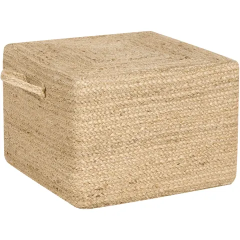 DHADAR - Poef - Natuurlijk - 45 cm - Jute – afbeelding 2