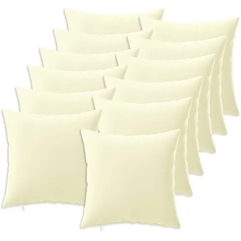vidaXL Coussin 12 pc HEERLEN Crème 45 x 45 cm Polyester – image 2