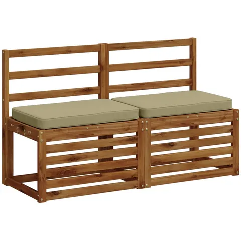 vidaXL Coussin de banc 1 pièce VUGHT 100 % polyester Vert clair – 478393 – image 2
