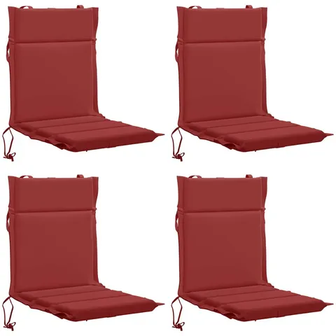 vidaXL Coussin de chaise à dossier bas GEMERT 4 pc 100 % polyester – 433699 – image 2